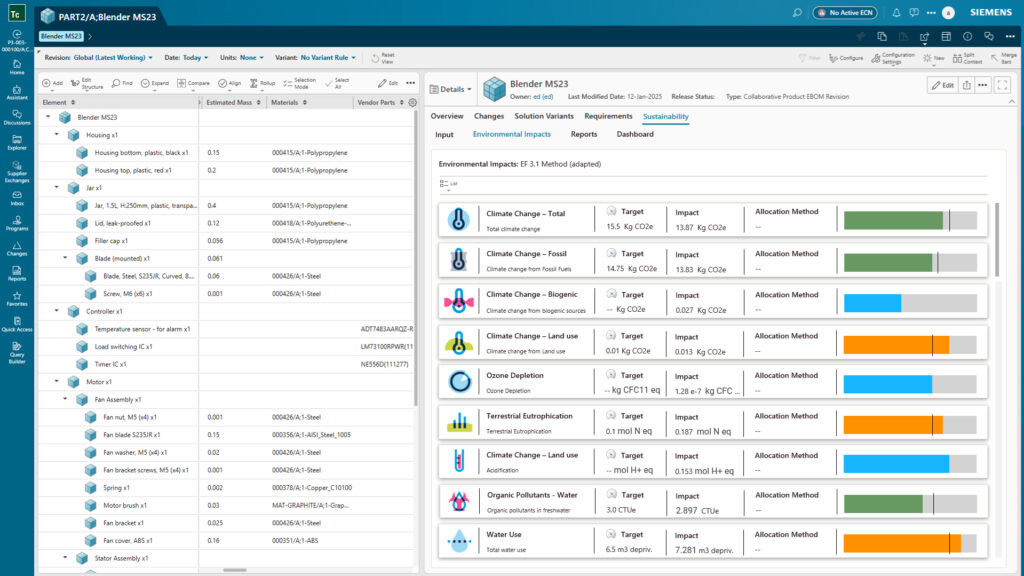 Siemens impulsa el desarrollo sostenible de productos con software de Análisis del Ciclo de Vida basado en IA